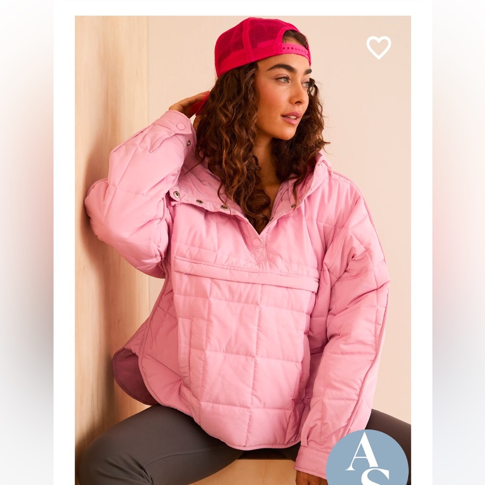 Altar'd State pink puffer jacket size medium